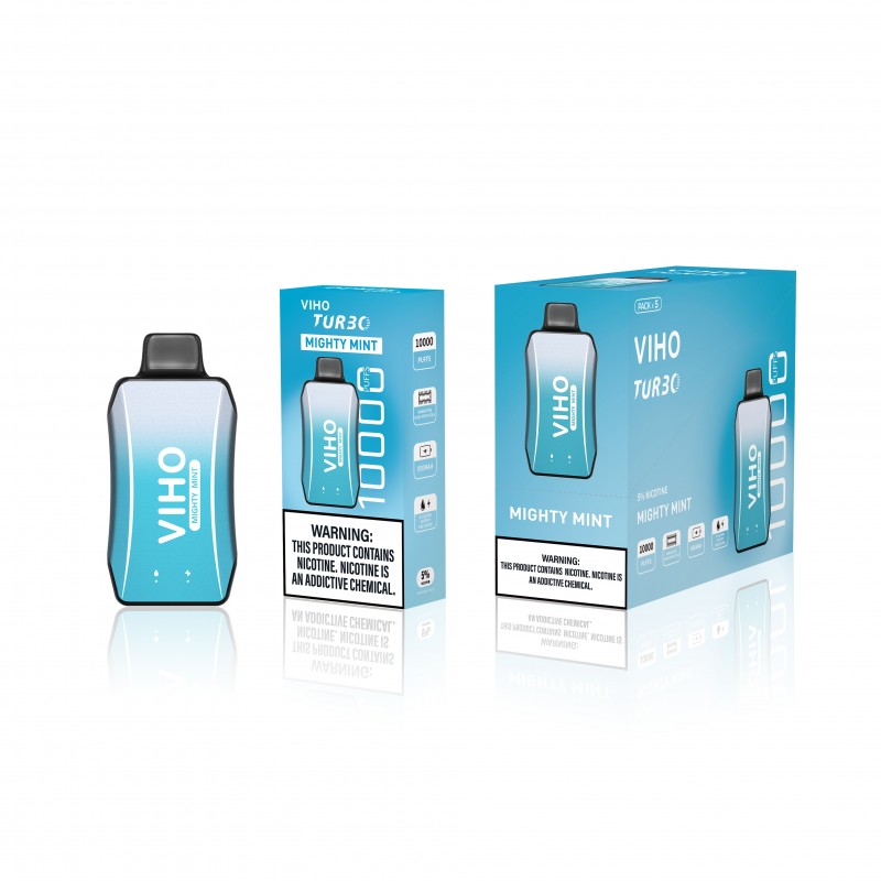 Mighty Mint | VIHO TURBO 10000 | BOX OF 5 | - Elf Vape Shop